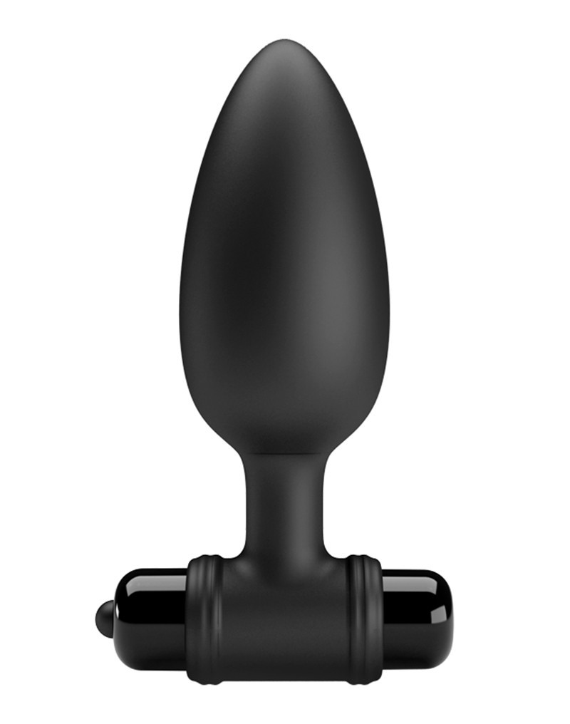 Dop Anal Medium Back Pleasure, 10 Moduri Vibratii, Negru, Pretty Love