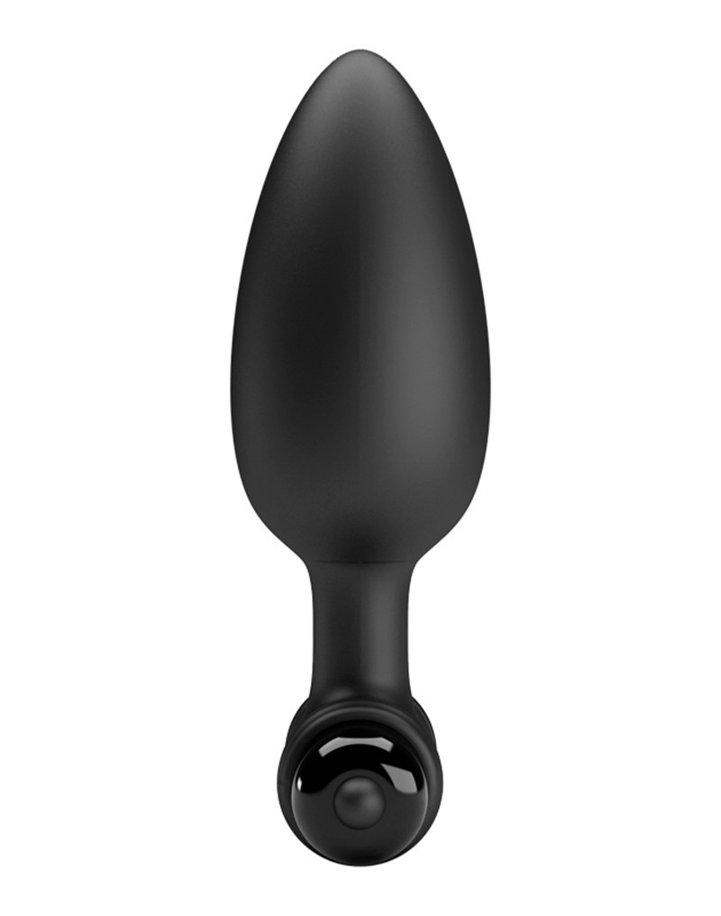 Dop Anal Medium Back Pleasure, 10 Moduri Vibratii, Negru, Pretty Love