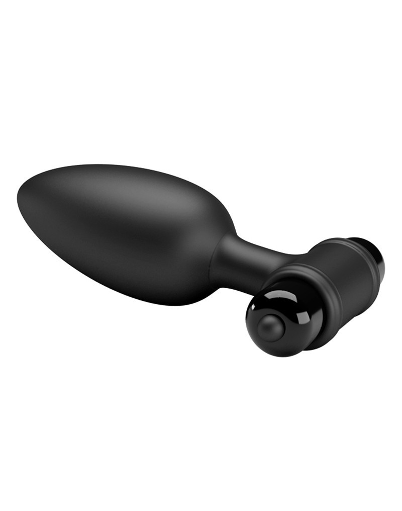 Dop Anal Medium Back Pleasure, 10 Moduri Vibratii, Negru, Pretty Love