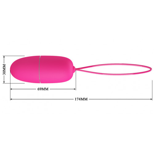 Ou Vibrator Selkie, 12 Moduri Vibratii, Remote Control, ABS, Roz