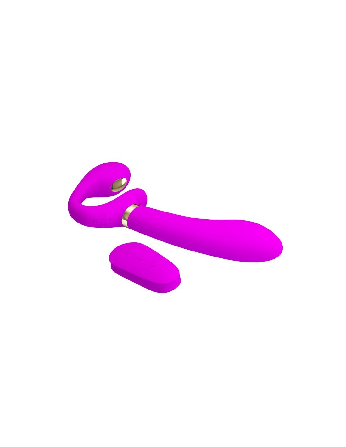 Strap-on Thunderbird Female Remote Control, 12 Moduri Vibratii, 3 Moduri Electrosocuri, Silicon, USB, Mov