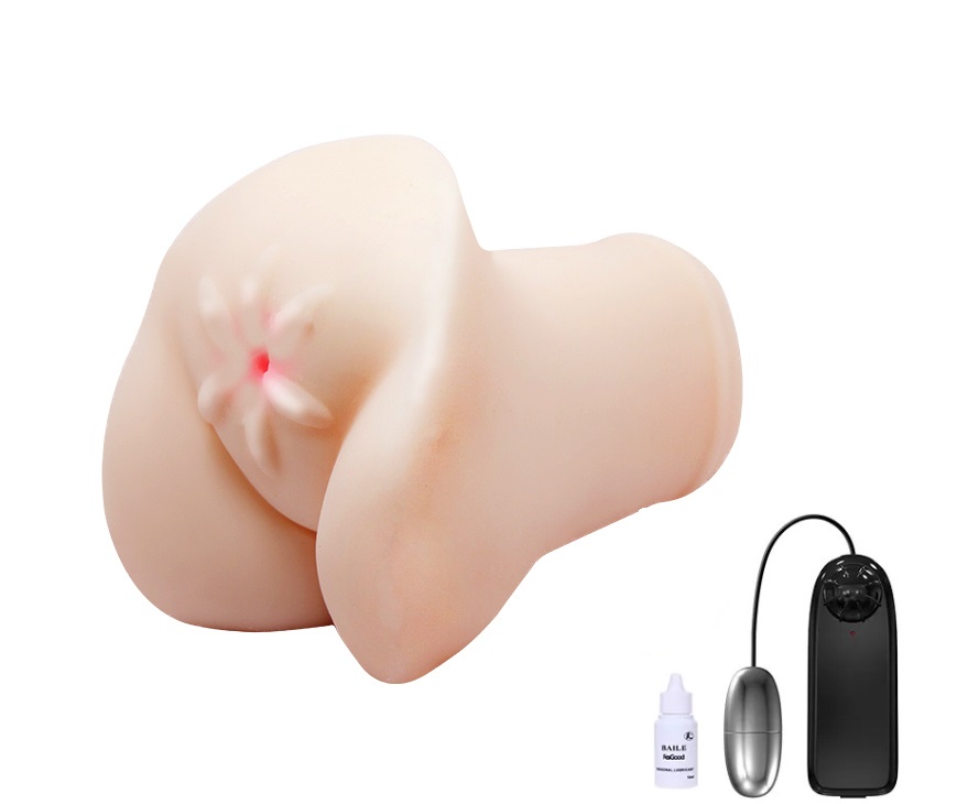 Masturbator Crazy Bull Ruby, Multispeed, Soft Skin, Natural, 14 cm