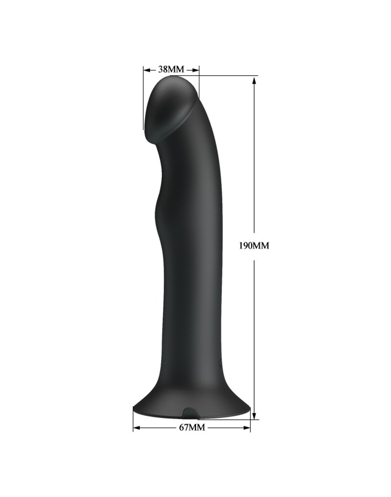 Vibrator Pretty Love Murray, 12 Moduri Vibratii si Pulsatii, Silicon, USB, Negru, 19 cm