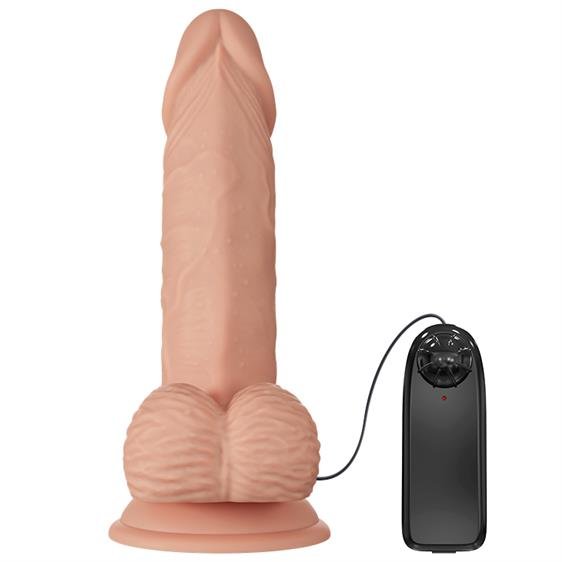 Vibrator Realist Beautiful Zebulon LifeLike Skin, Natural, 19.4 cm