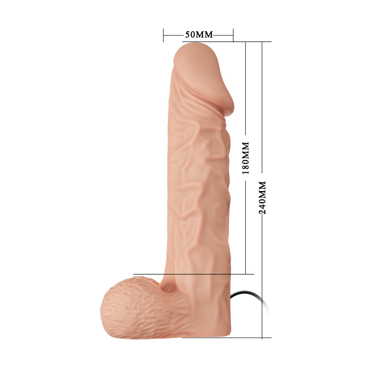 Strap-On Ultra Passionate Harness, Multispeed, TPR, Natural, 24 cm