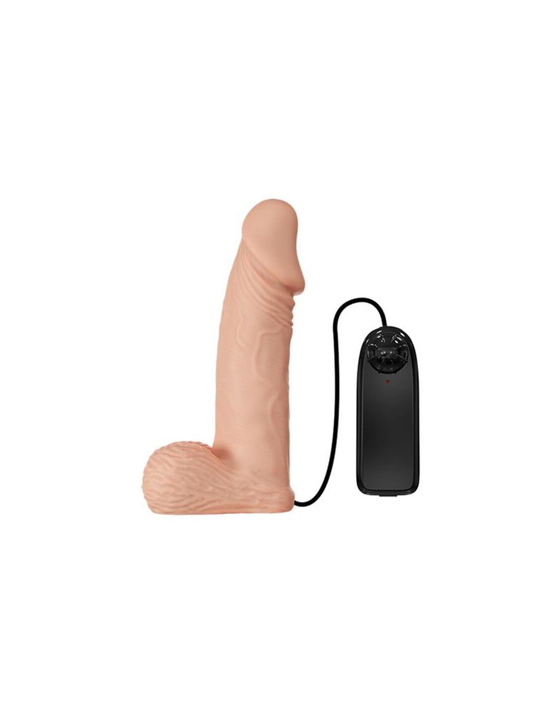 Ultra Female Strap-On cu Dildo, Multispeed, TPR, Natural, 16 cm