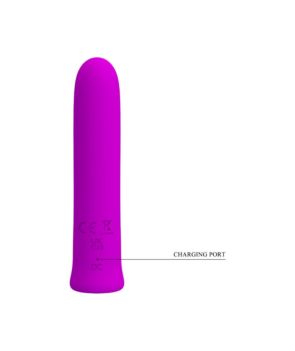 Mini Vibrator Curtis, 12 Moduri Vibratii, Silicon, USB, Mov, 10.3 cm