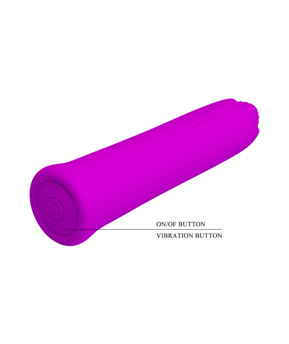 Mini Vibrator Curtis, 12 Moduri Vibratii, Silicon, USB, Mov, 10.3 cm