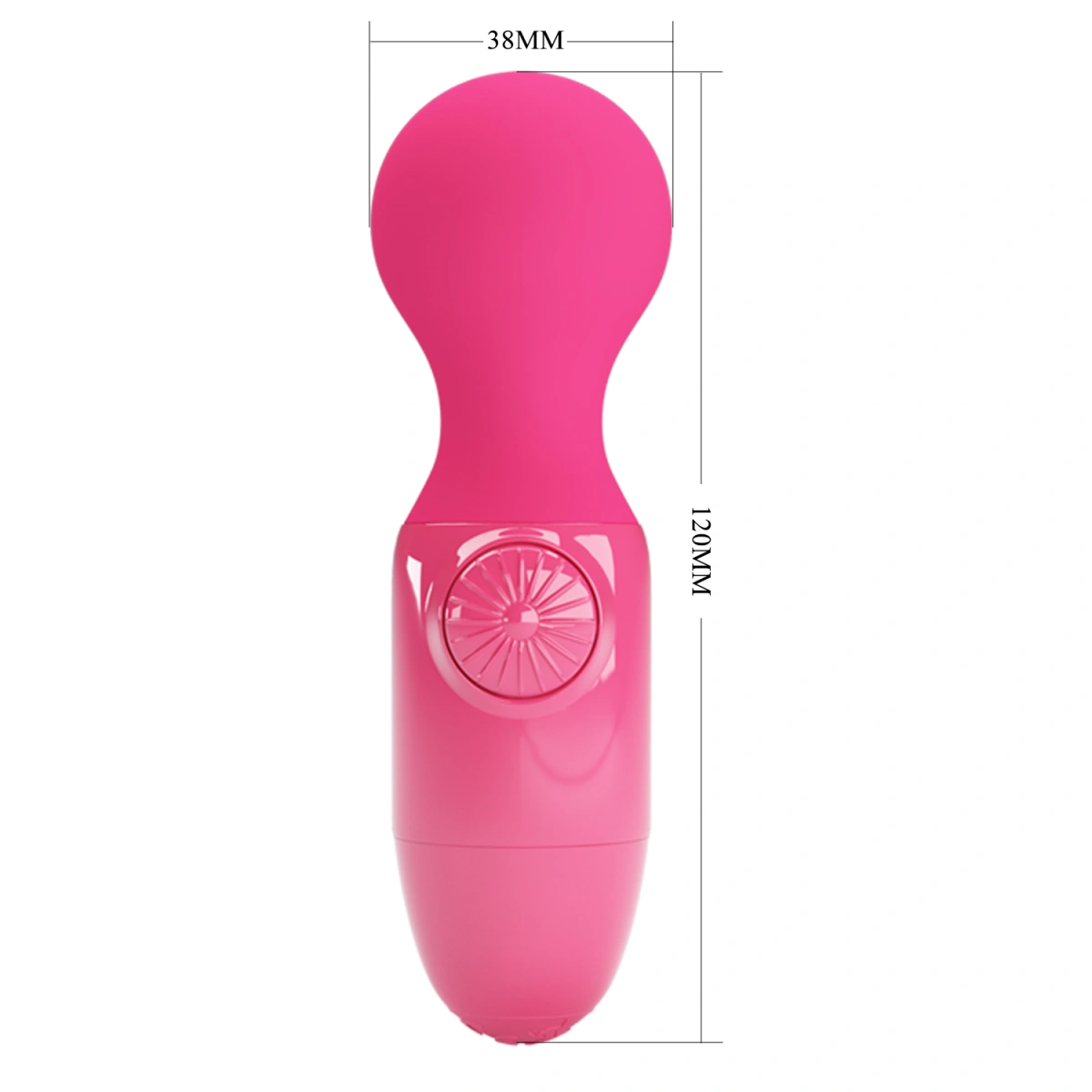 Vibrator Wand Multispeed Little Cute, USB Reincarcabil, Fuchsia