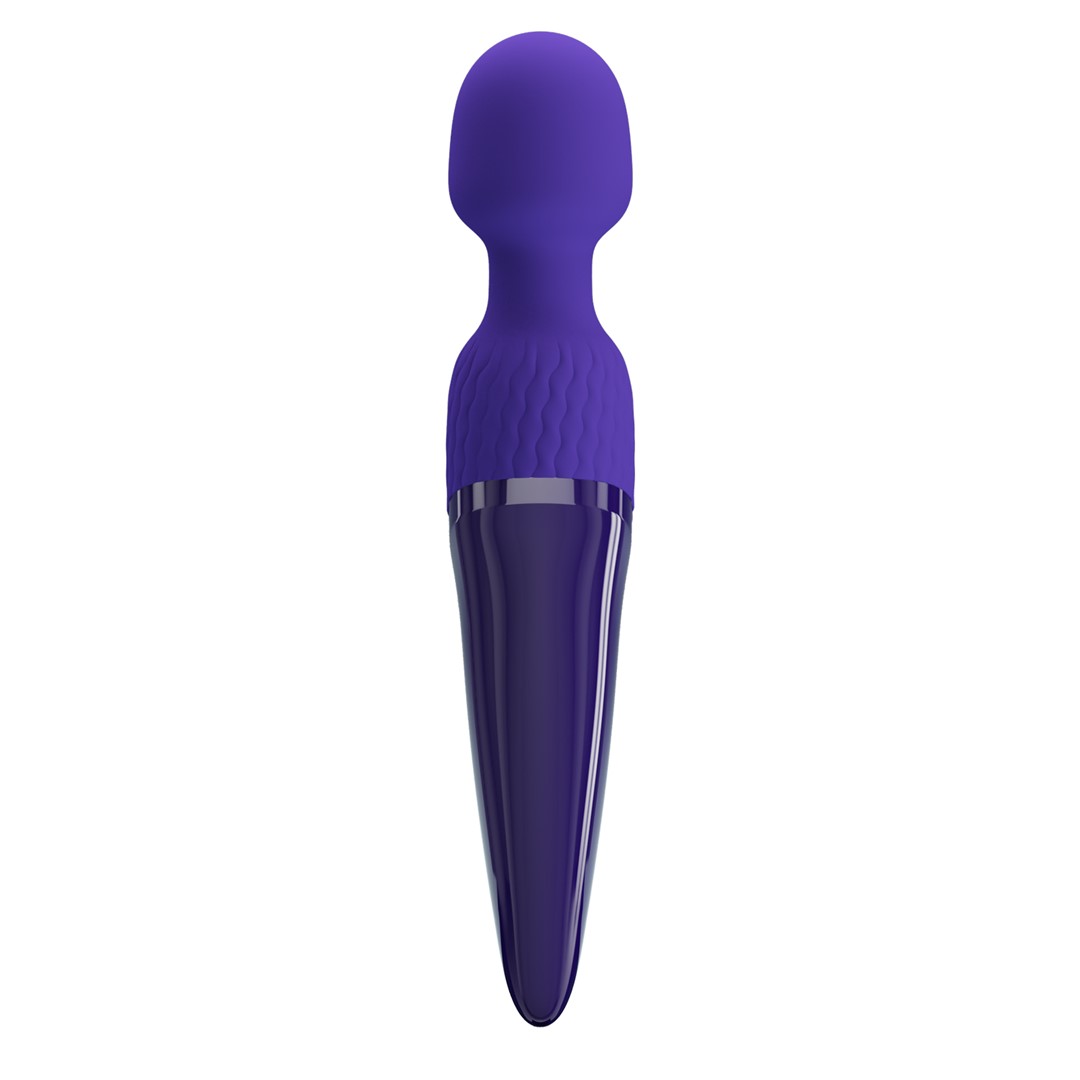Vibrator Masaj Anthony Youth, 7 Moduri Vibratii & 5 Intensitati Viteza, Silicon, USB, Violet, 26 cm