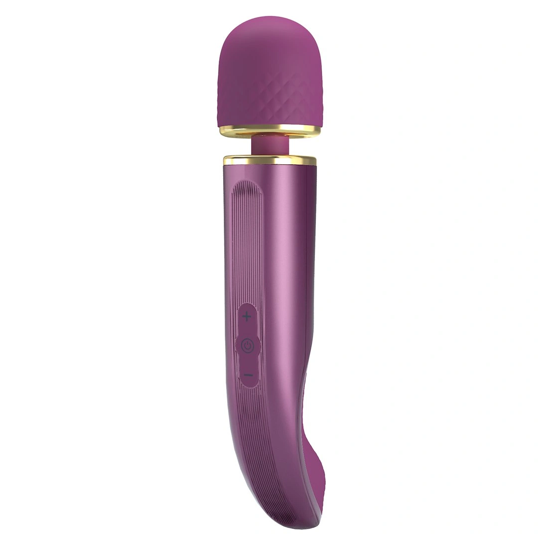 Vibrator Masaj Pretty Love Colorful Massager, 7 Moduri Vibratii, 5 Viteze, Silicon, USB, Lila, 24 cm
