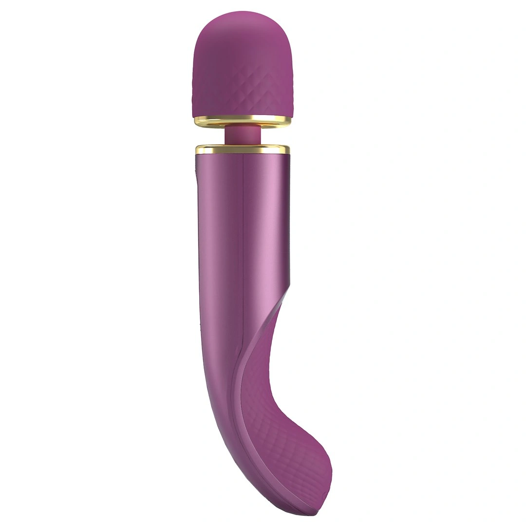 Vibrator Masaj Pretty Love Colorful Massager, 7 Moduri Vibratii, 5 Viteze, Silicon, USB, Lila, 24 cm