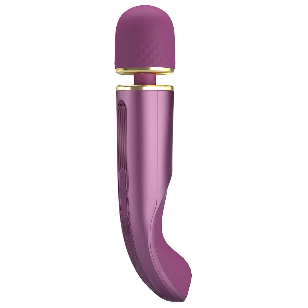 Vibrator Masaj Pretty Love Colorful Massager, 7 Moduri Vibratii, 5 Viteze, Silicon, USB, Lila, 24 cm