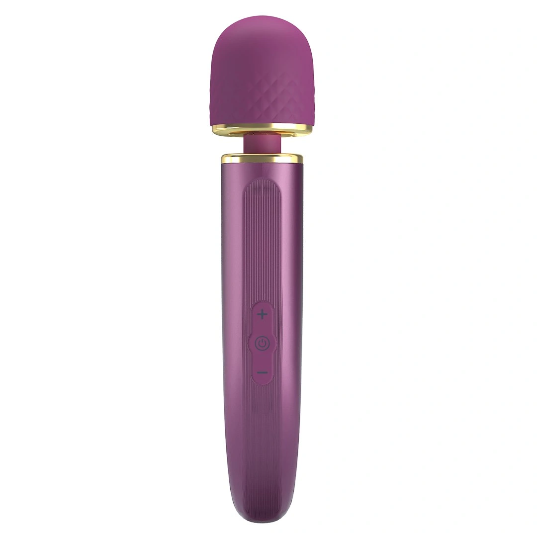Vibrator Masaj Pretty Love Colorful Massager, 7 Moduri Vibratii, 5 Viteze, Silicon, USB, Lila, 24 cm