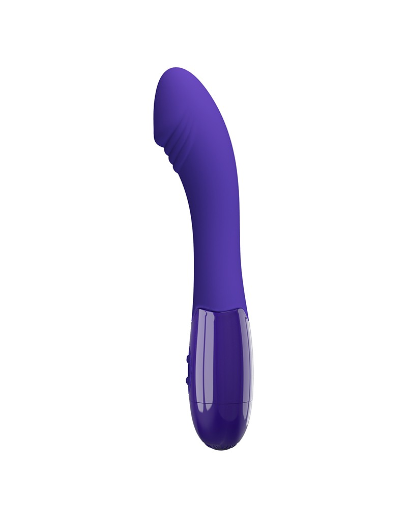 Vibrator Punctul G Elemental Youth, 30 Moduri Vibratii, Silicon, USB, Violet, 19.3 cm