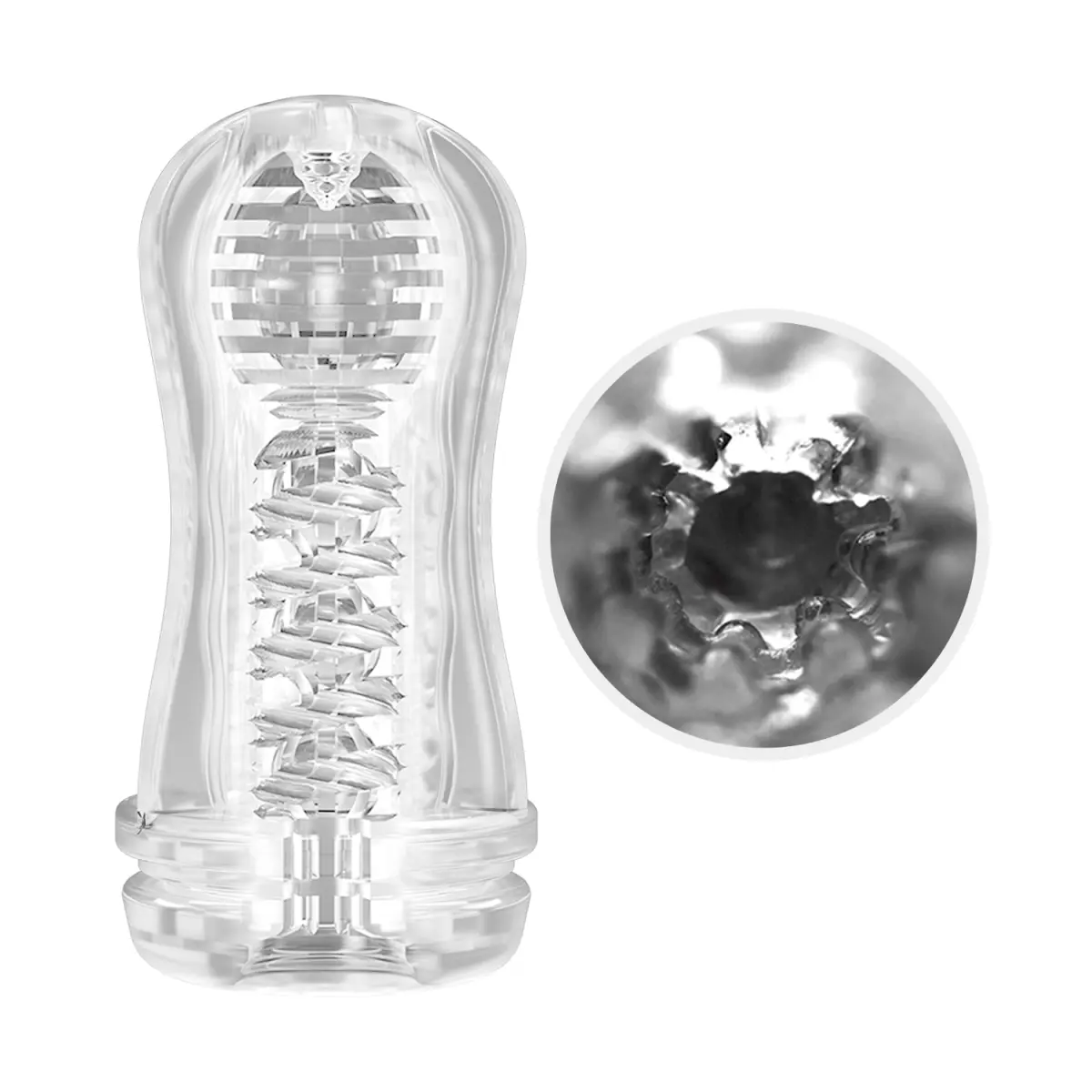 Masturbator Black Hole cu Bila de Intensitate, TPR, Roz, 18 cm