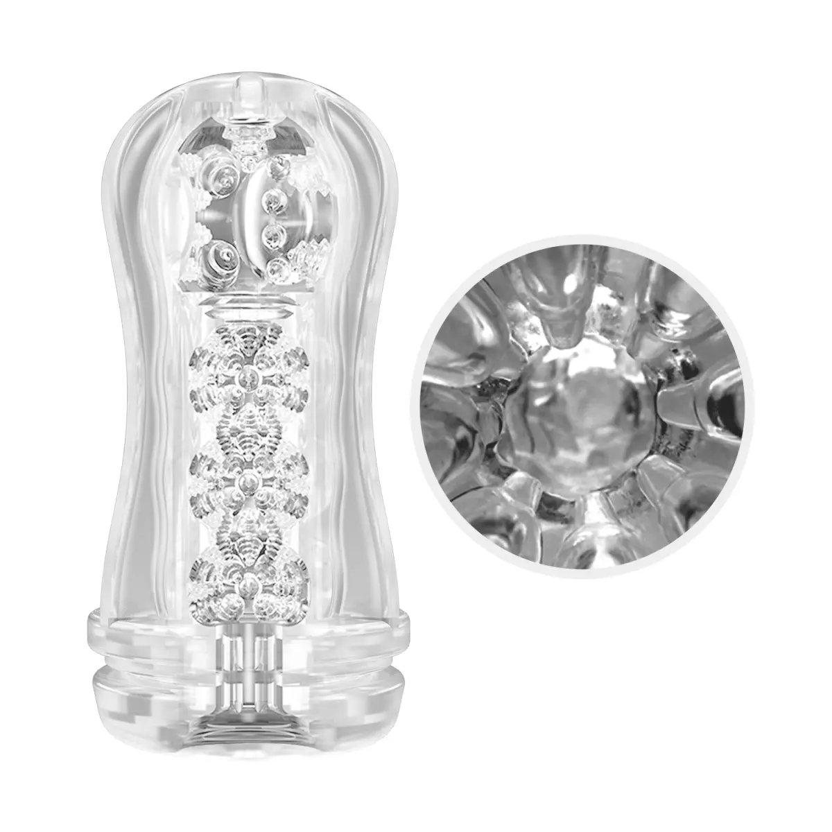 Masturbator Stellar cu Bila de Intensitate, TPR, Galben, 18 cm