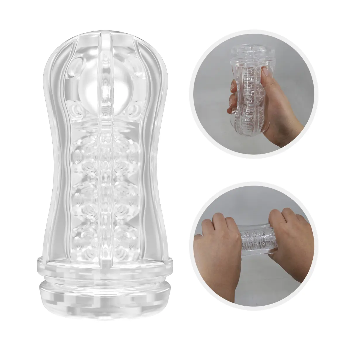 Masturbator Stellar cu Bila de Intensitate, TPR, Galben, 18 cm