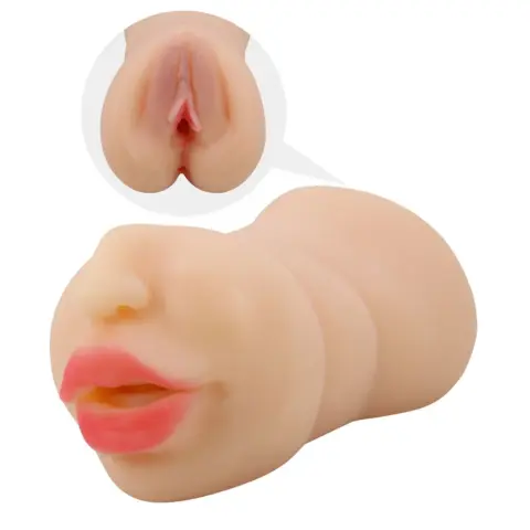 Masturbator Mouth&Pussy Crazy Bull Zoey, Soft Skin, Natural, 17 cm