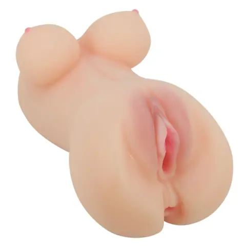 Masturbator Pussy&Anus Crazy Bull Hannah, TPE, Natural, 16.5 cm