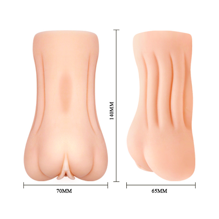 Masturbator Crazy Bull Manga Vagina, TPR, Autolubrifiant, Natural, 14 cm