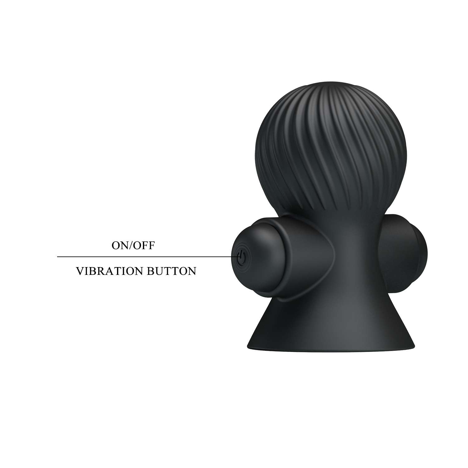 Set 2 Ventuze Nipple Sucker, 12 Moduri Vibratii, Silicon, USB, Negru