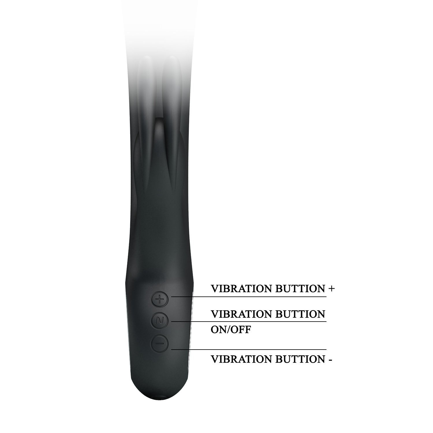 Vibrator Pretty Love Carina, 7 Moduri Vibratii, Silicon, USB, Negru, 19 cm
