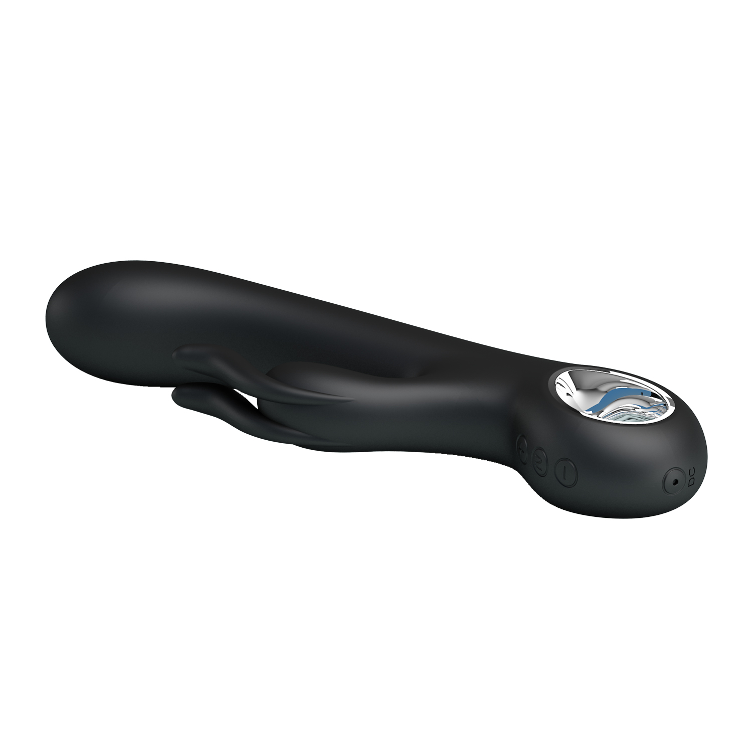 Vibrator Pretty Love Carina, 7 Moduri Vibratii, Silicon, USB, Negru, 19 cm