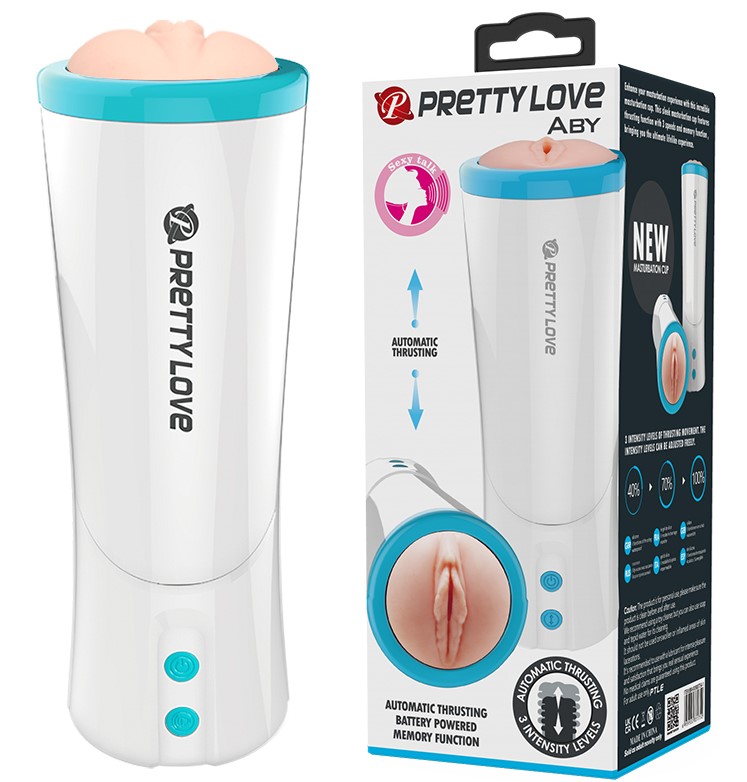 Masturbator Thrusting Aby Vagin 3 Moduri Impingere, TPR Life-Like, Natural