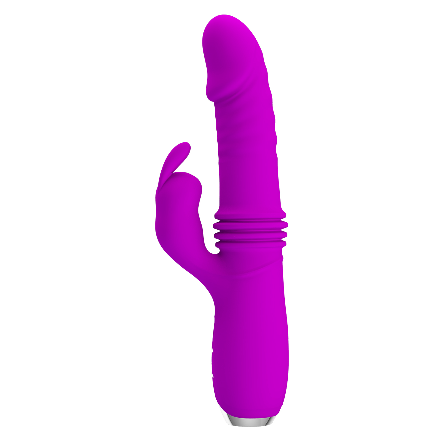 Vibrator Pretty Love Dorothy, 12 Moduri Vibratii, 3 Moduri Thrusting, Silicon, USB, Mov, 19.7 cm