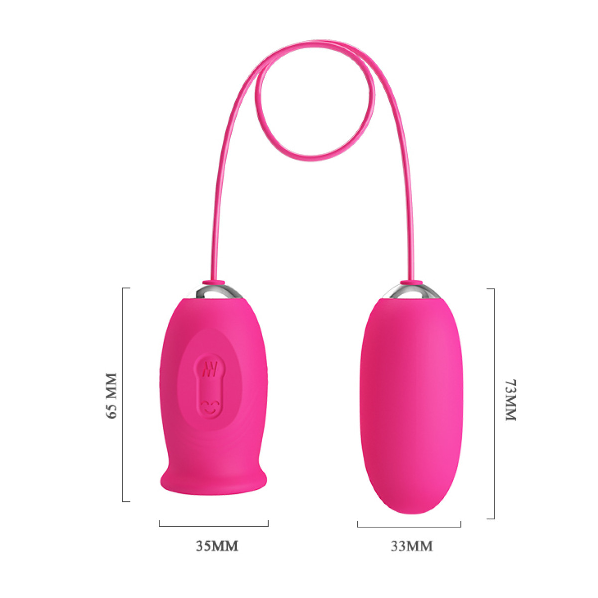 Ou Vibrator Daisy Dubla Stimulare, Licking Function, Silicon, Roz