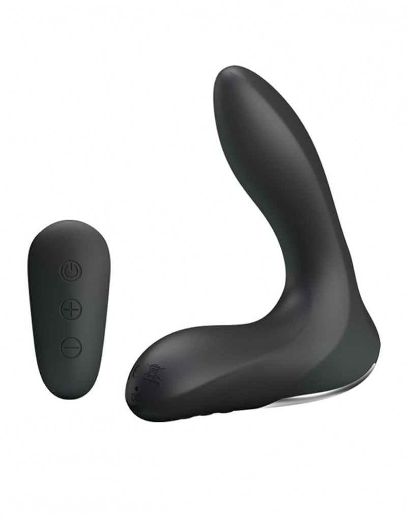 Stimulator Prostata Nasreddin Gonflabil, Remote Control, 12 Moduri Vibratii, Silicon, USB, Negru