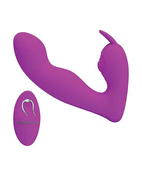 Vibrator Dubla Stimulare Josephine Remote Control 12 Moduri Vibratii Silicon USB Mov