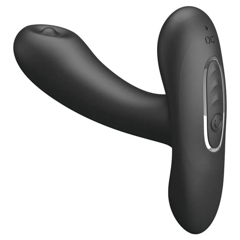 Stimulator Anal Remington, 12 Modele Pulsatii, Silicon, USB, Negru, 11 cm