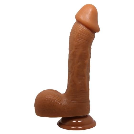 Dildo Realist Beautiful Johnson LifeLike Skin, Maro, 22 cm