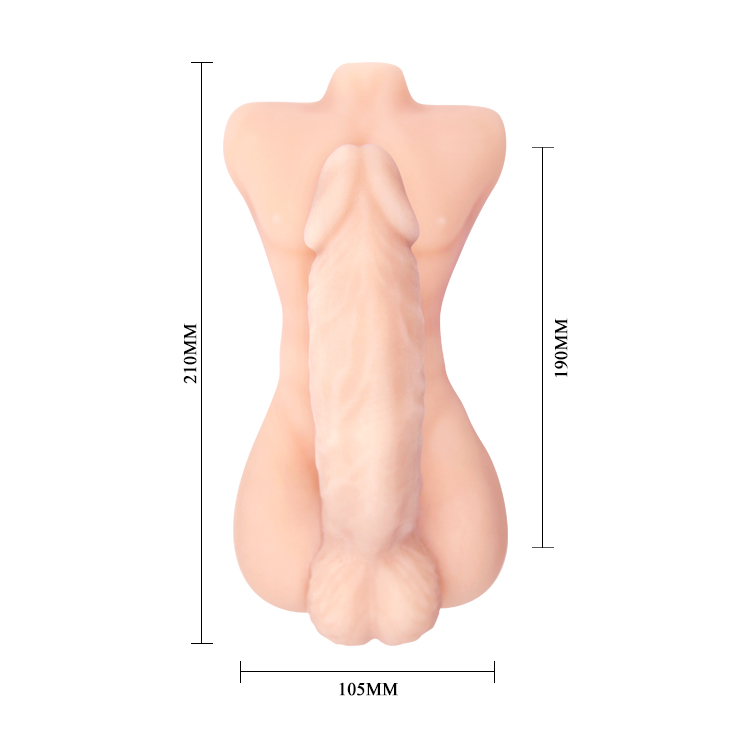 Dildo Temptation Bigger Man, TPR, Natural, 21 cm
