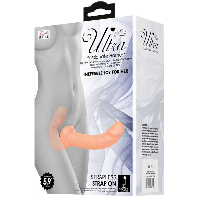 Strap-on Ultra Passionate Harness Female Strapless, Natural
