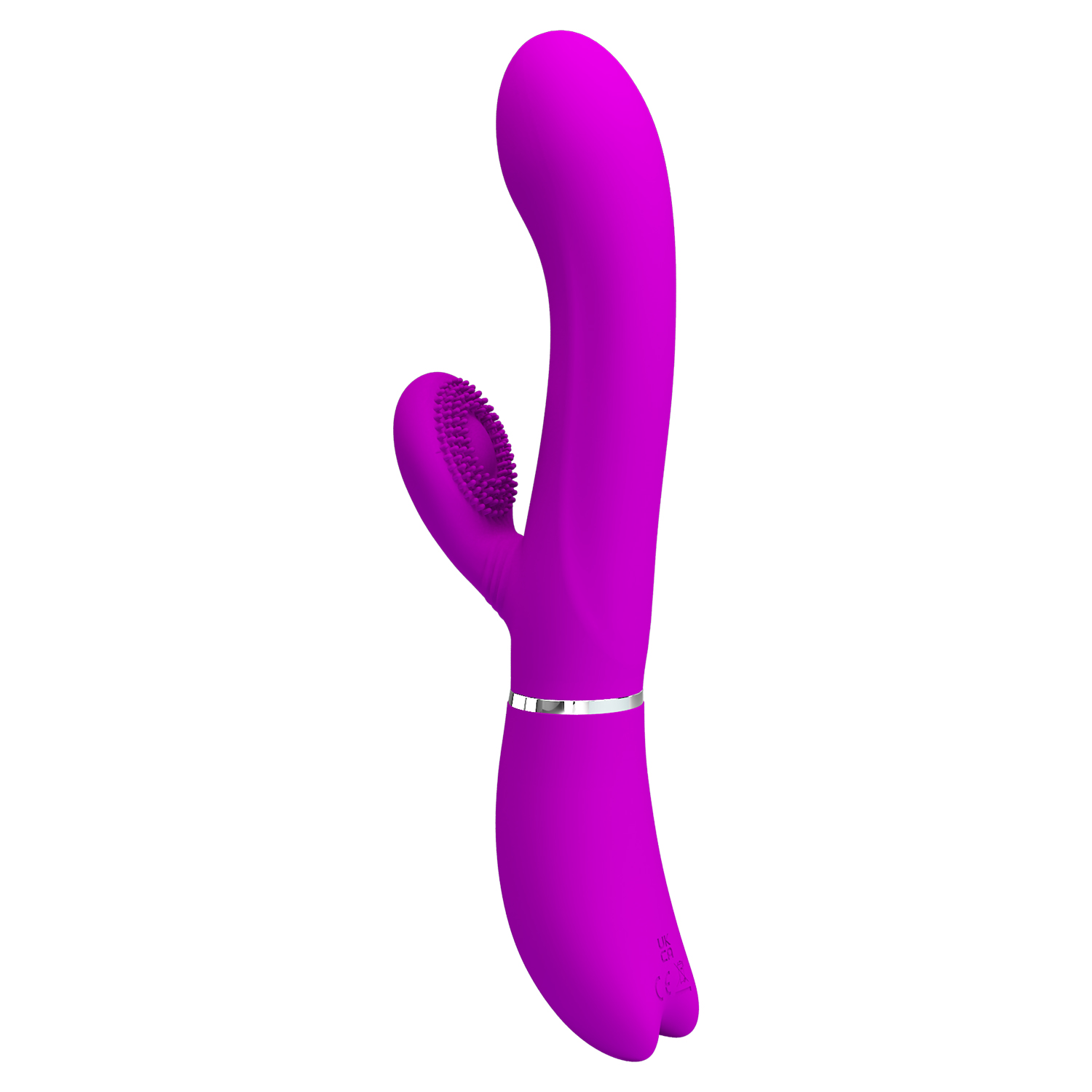 Vibrator Iepuras Pretty Love, 12+4 Moduri Stimulatoare, Silicon, USB, Mov, 20.8 cm