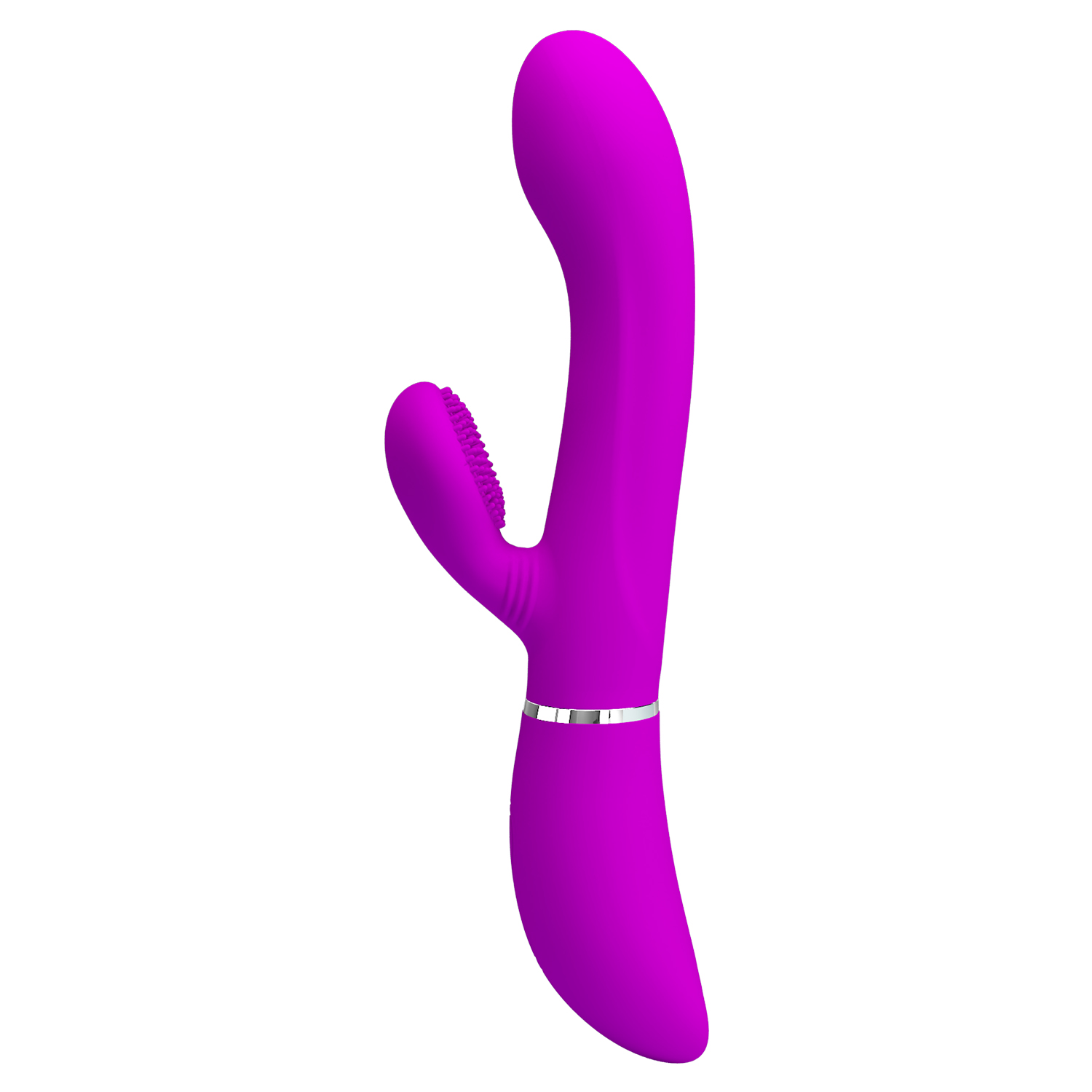 Vibrator Iepuras Pretty Love, 12+4 Moduri Stimulatoare, Silicon, USB, Mov, 20.8 cm