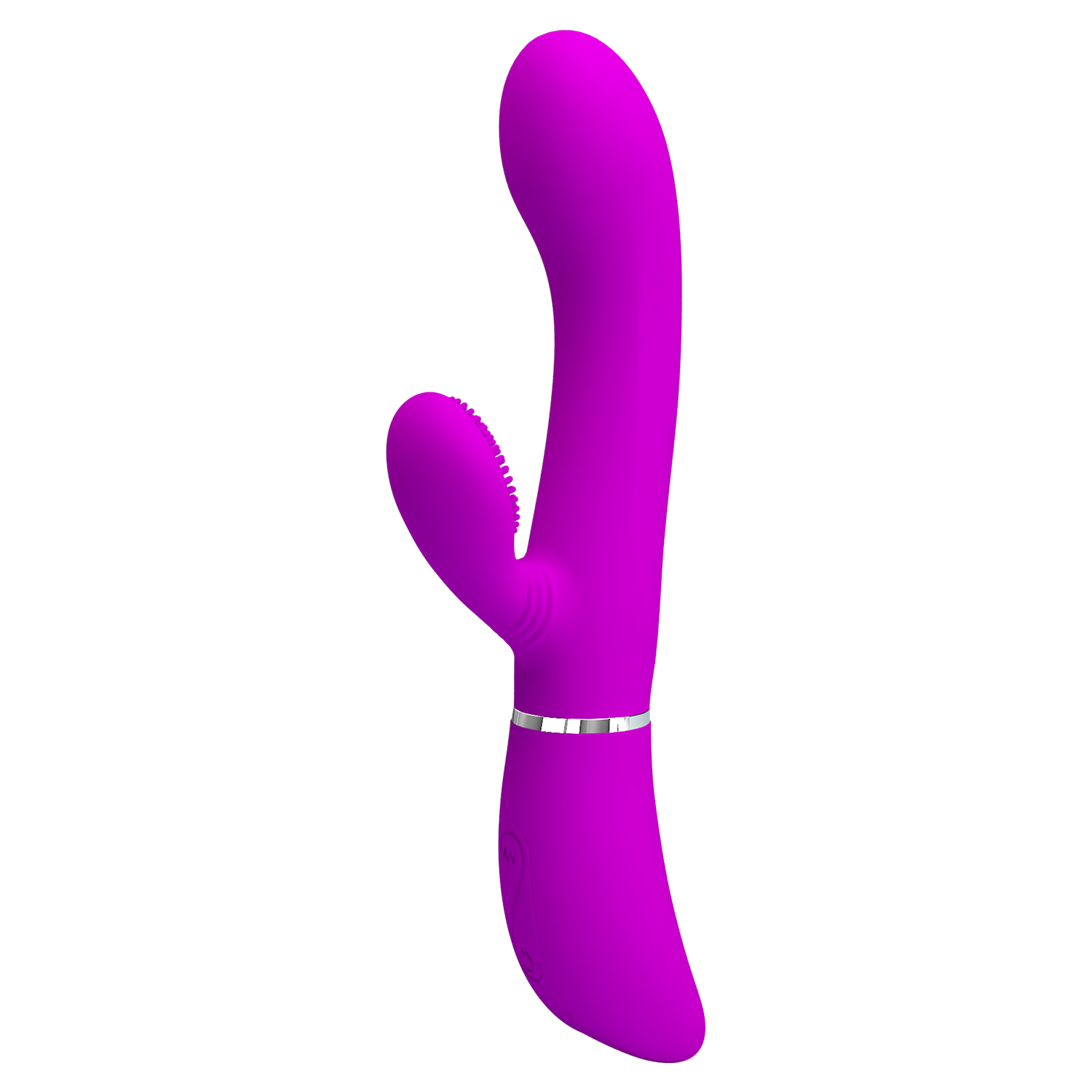 Vibrator Iepuras Pretty Love, 12+4 Moduri Stimulatoare, Silicon, USB, Mov, 20.8 cm