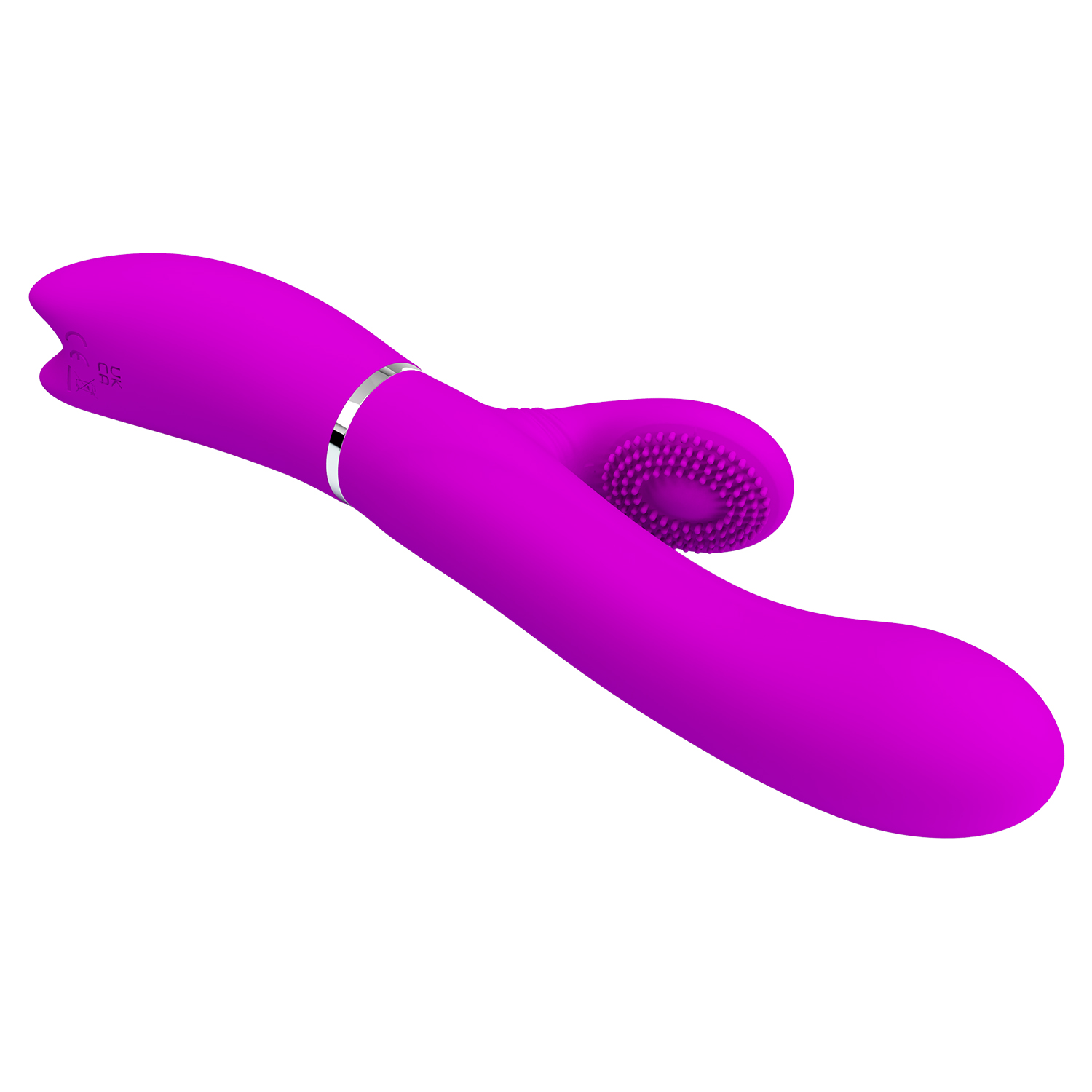 Vibrator Iepuras Pretty Love, 12+4 Moduri Stimulatoare, Silicon, USB, Mov, 20.8 cm