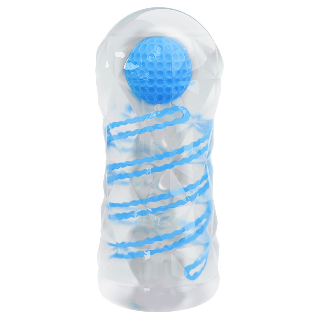 Masturbator Fantasy cu Bila de Intensitate, TPR, Transparent, 15 cm