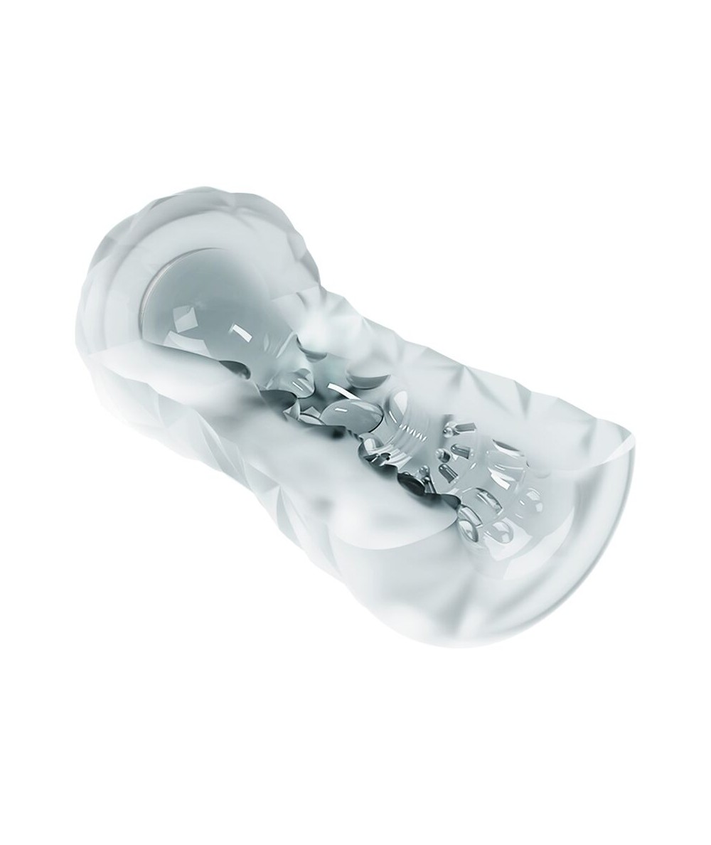 Masturbator Fantasy cu Bila de Intensitate, TPR, Transparent, 15 cm