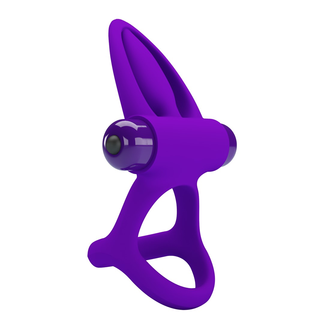 Inel Penis Pretty Love Vibration Cock Ring, 10 Moduri Vibratii, Silicon, Violet