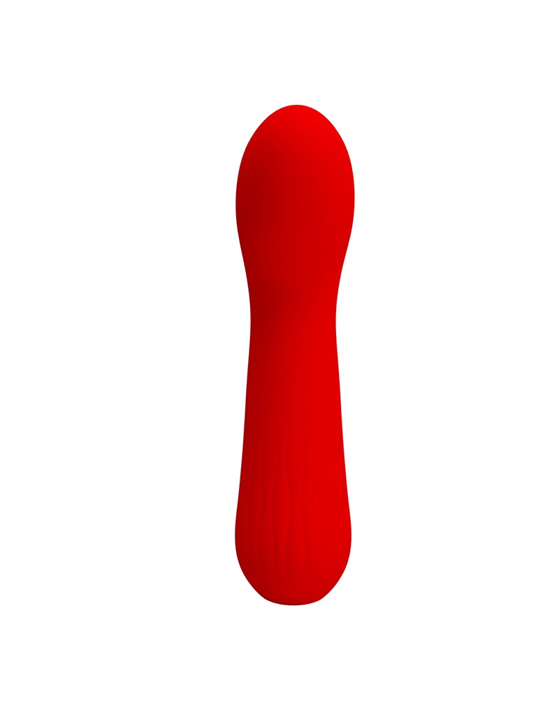 Vibrator Punctul G Faun, 12 Moduri Vibratii, Silicon, USB, Rosu, 15 cm