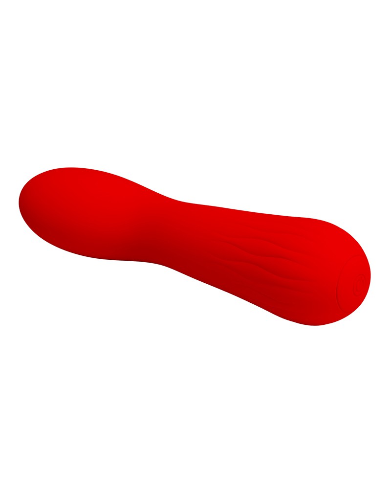 Vibrator Punctul G Faun, 12 Moduri Vibratii, Silicon, USB, Rosu, 15 cm