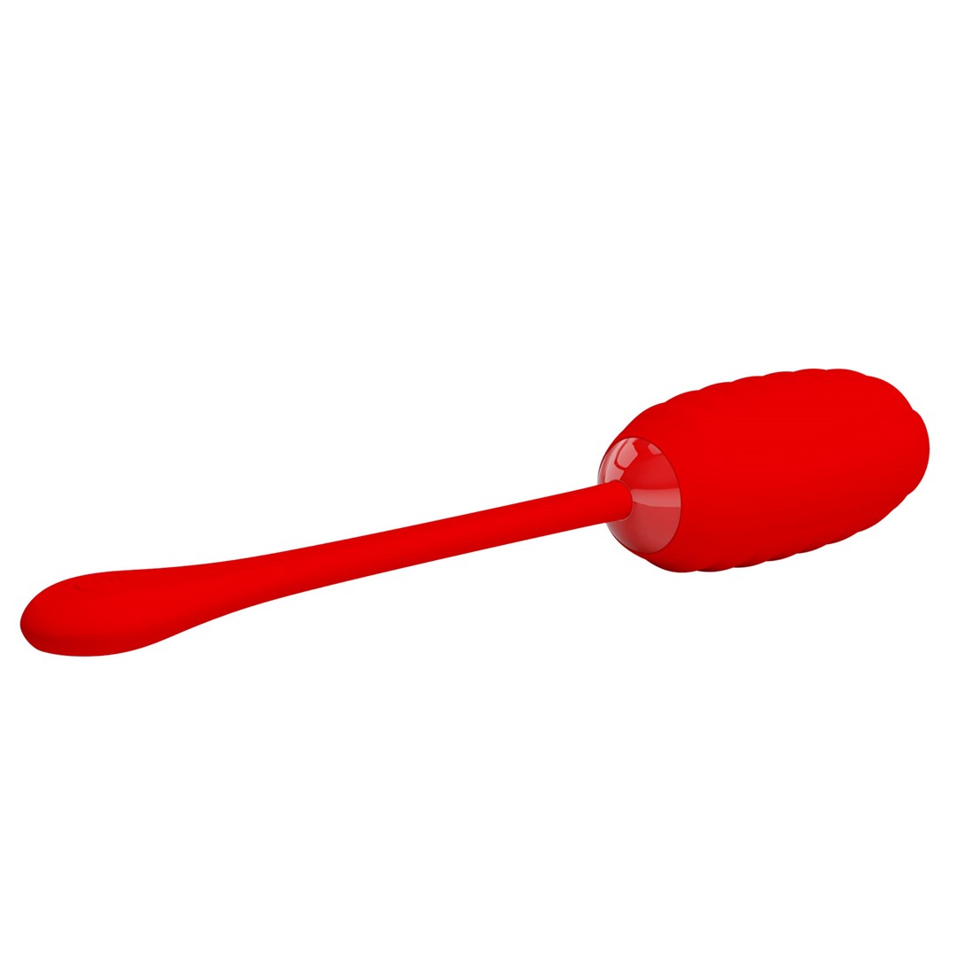 Ou Vibrator Kirk, 12 Moduri Vibratii, Silicon, USB, Rosu