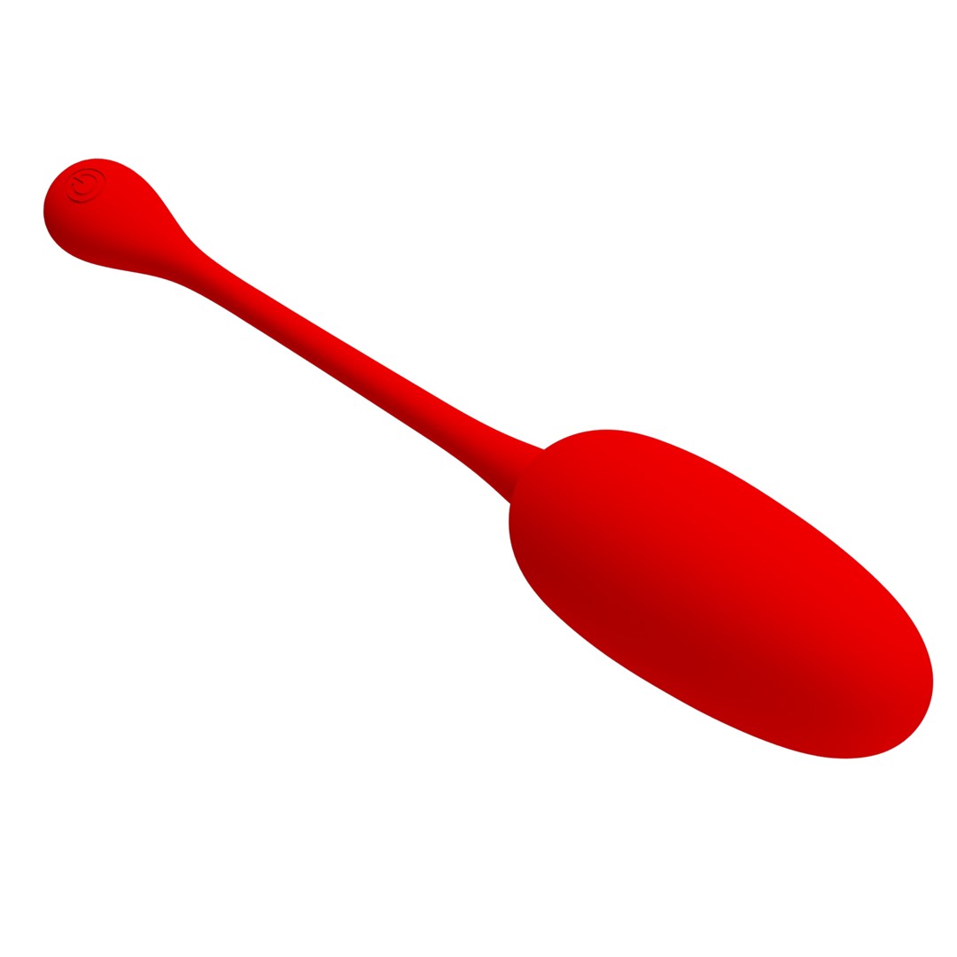 Ou Vibrator Knucker, 12 Moduri Vibratii, Silicon, USB, Rosu