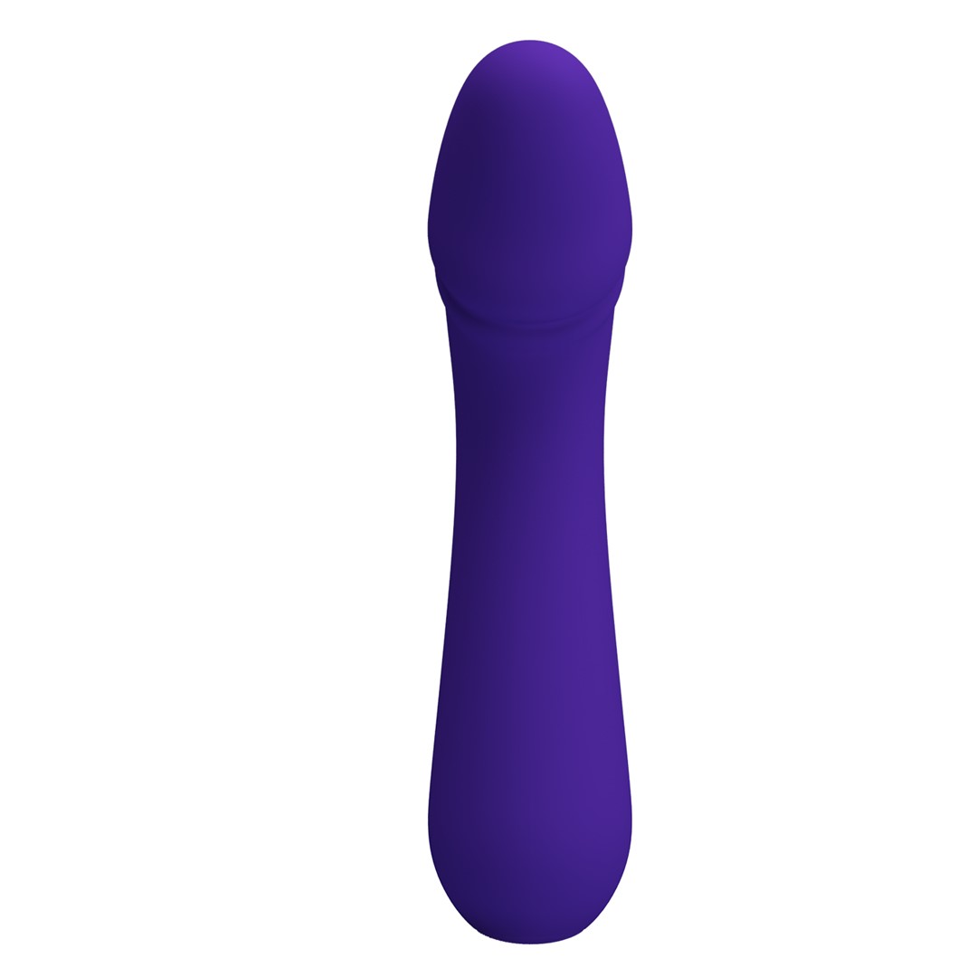 Vibrator Punctul G Cetus, 12 Moduri Vibratii, Sillicon, USB, Violet, 15 cm