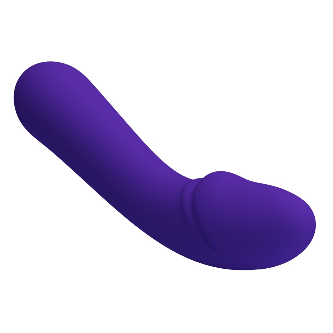 Vibrator Punctul G Cetus, 12 Moduri Vibratii, Sillicon, USB, Violet, 15 cm
